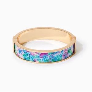 Lilly Pulitzer Photodome Spring Bangle, Mandevilla Baby Paradise Petals